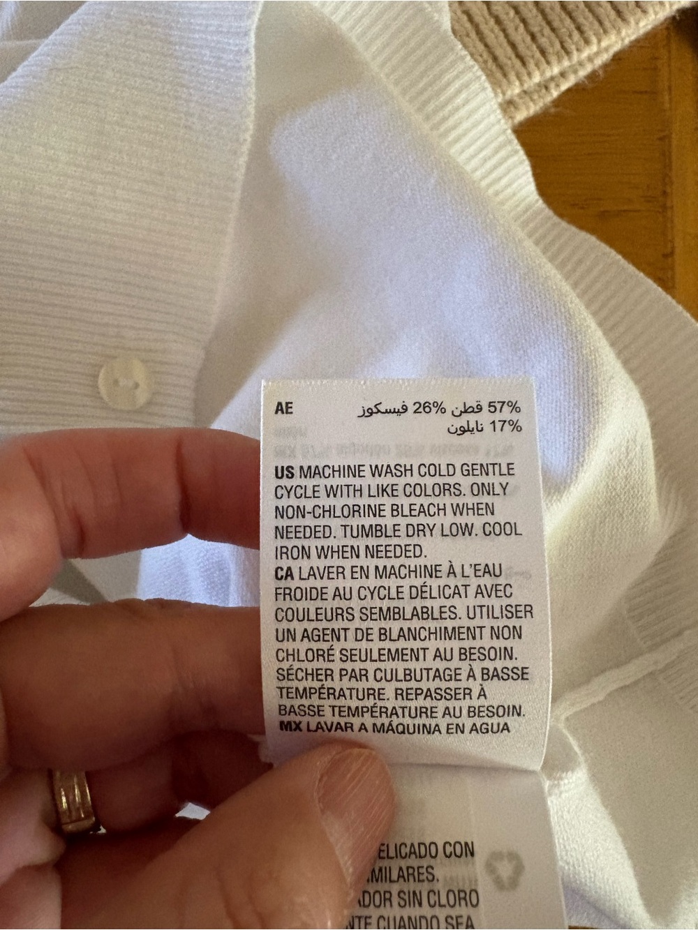 Karen Scott White Crewneck Button-Front Cardigan - Women - Picture 7 of 10